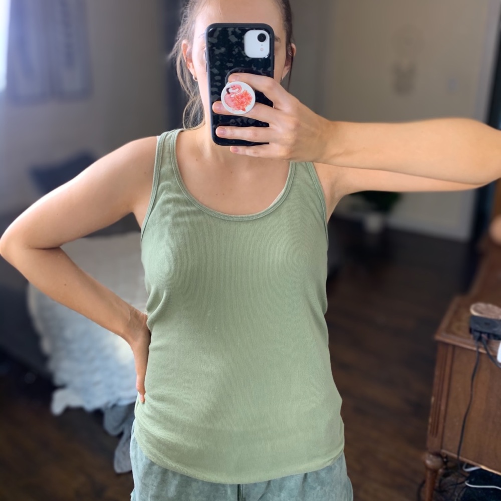 Universal Thread Light Green Racerback Tank M